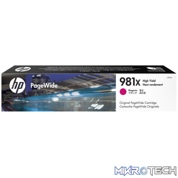 HP 981X High Yield Magenta PageWide Ink Cartridge (Order on request) HP 981X High Yield Magenta PageWide Ink Cartridge (Order on request)