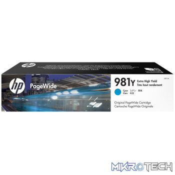 HP 981Y Extra High Yield Cyan PageWide Ink Cartridge (Order on request)