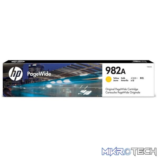 HP 982A Yellow Original PageWide Cartridge HP 982A Yellow Original PageWide Cartridge