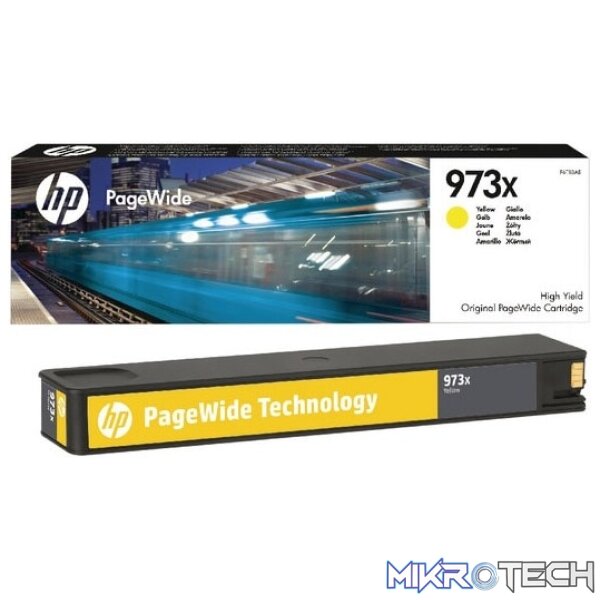 HP F6T83AE ( no.973XL ) Yellow ink Page Wide cartridge HP F6T83AE ( no.973XL ) Yellow ink Page Wide cartridge