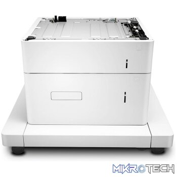 HP LaserJet 1x550 and 2000-sheet HCI feeder and stand