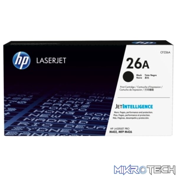 HP To-H26A CF226A no.26A black toner HP To-H26A CF226A no.26A black toner