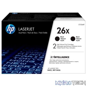 HP To-H26XD CF226XD no.26X high yield black toner Dual Pack