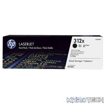 HP To-H312XBx2 CF380XD no.312X Black toner Dual pack