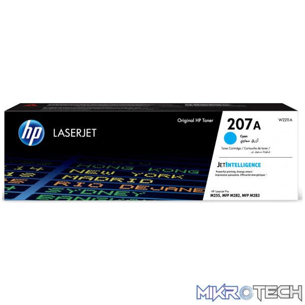 Hp #207A Cyan Laserjet Toner Cartridge Hp #207A Cyan Laserjet Toner Cartridge