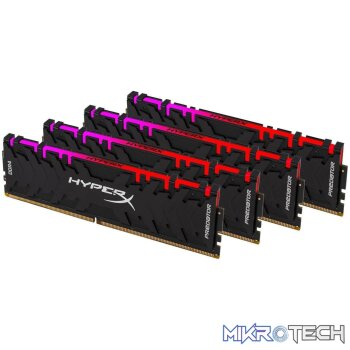 Hyper-x RGB Predator 64Gb(16Gb x 4) DDR4-3600 (pc4-28800) CL17 1.35v Desktop Memory Modules