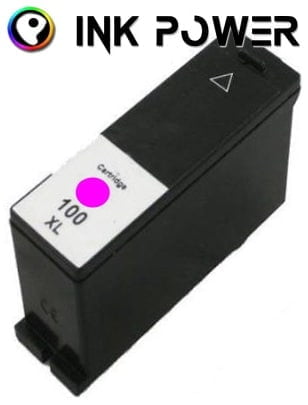 Ink-power Generic Magenta Ink Cartridge for Lexmark 100XL
