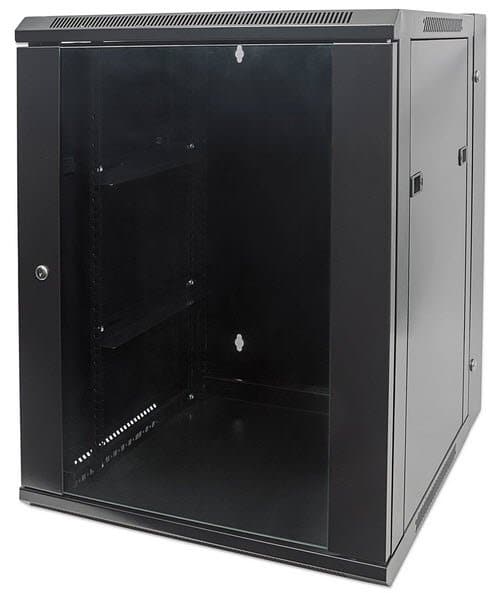 Intellinet 19" Double Section Wallmount Cabinet - 15U Assembled