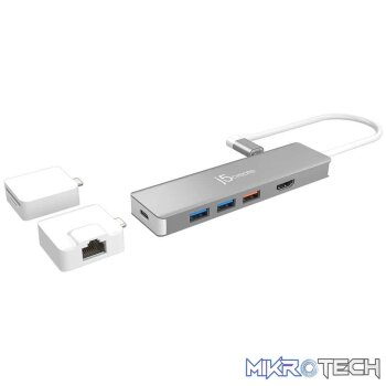 J5 Create JCD375 ULTRADRIVE Kit USB-C Modular 9-in-1 Mini Dock