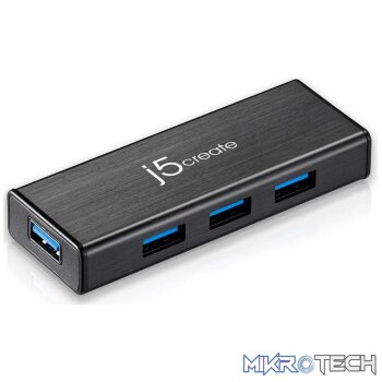 J5 Create JUH340 USB 3.0 4-Port Hub - no Power (ac-adapter)