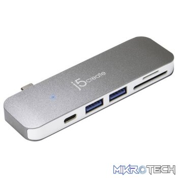 J5create JCD388 USB Type-C 6-in-1 Universal Docking Station