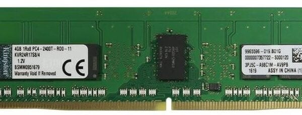 Kingston 4Gb DDR4-2400 (pc4-19200) ECC Registered Server Valueram