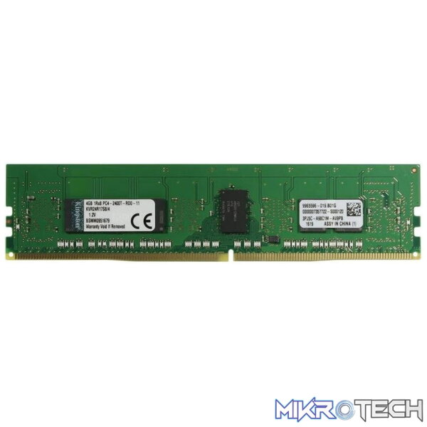 Kingston 4Gb DDR4-2400 (pc4-19200) ECC Registered Server Valueram Kingston 4Gb DDR4-2400 (pc4-19200) ECC Registered Server Valueram