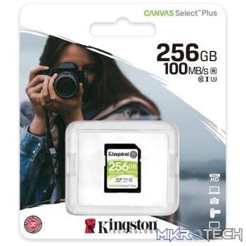 Kingston Canvas Select Plus 256GB SDXC Memory Card