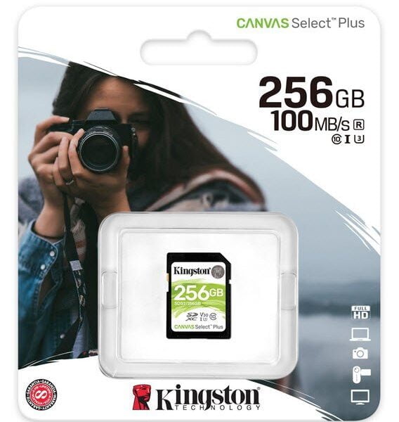 Kingston Canvas Select Plus 256GB SDXC Memory Card
