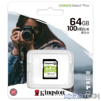 Kingston Canvas Select Plus 64GB SDXC Memory Card (Order on request)