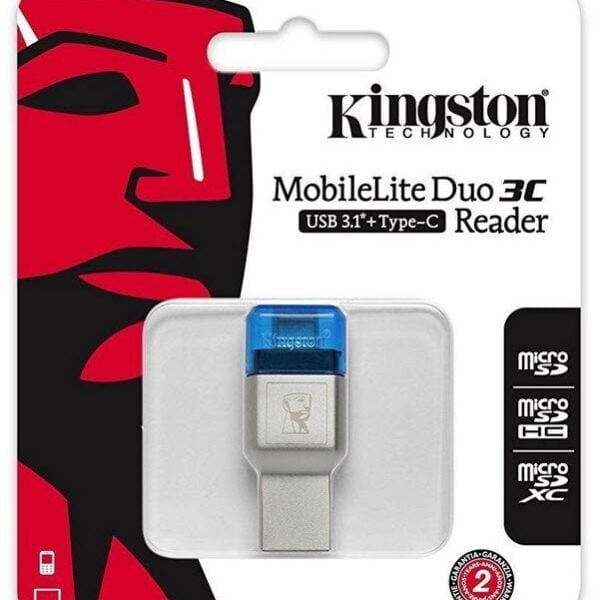 Kingston FCR-ML3C MobileLite Duo 3C - Otg type-A + type-C flash drive type micro-reader