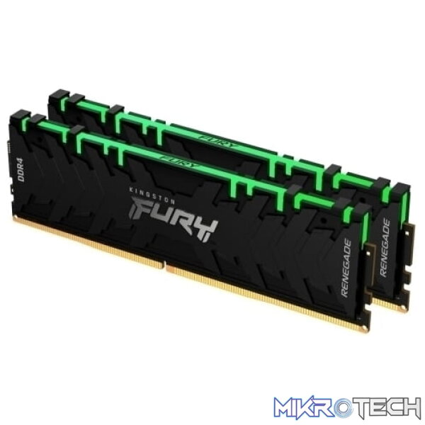 Kingston Fury Renegade RGB 32GB (2x16GB) DDR4-3600 CL16 1.35V 288 pin Memory Kingston Fury Renegade RGB 32GB (2x16GB) DDR4-3600 CL16 1.35V 288 pin Memory