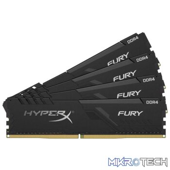 Kingston Hyper-x Fury 128Gb(32Gb x 4) DDR4-3466 (pc4-27666) CL17 1.2v Desktop Memory Module