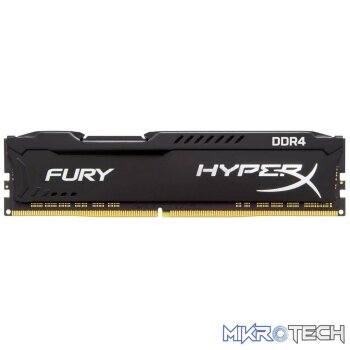 Kingston Hyper-x Fury 32Gb DDR4-2666 (pc4-21300) CL15 1.2v Desktop Memory Module with Black asymmetrical heatsink