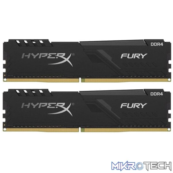 Kingston Hyper-x Fury 32Gb(16Gb x 2) DDR4-3600 (pc4-28800) CL18 1.35v Desktop Memory Module Kingston Hyper-x Fury 32Gb(16Gb x 2) DDR4-3600 (pc4-28800) CL18 1.35v Desktop Memory Module