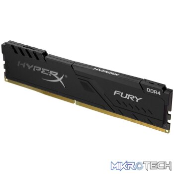 Kingston Hyper-x Fury 4Gb DDR4-2666 (pc4-21300) CL16 1.2v Desktop Memory Module with asymmetrical heatsink