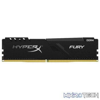 Kingston Hyper-x Fury 4Gb DDR4-3200 (pc4-25600) CL16 1.2v Desktop Memory Module with asymmetrical heatsink
