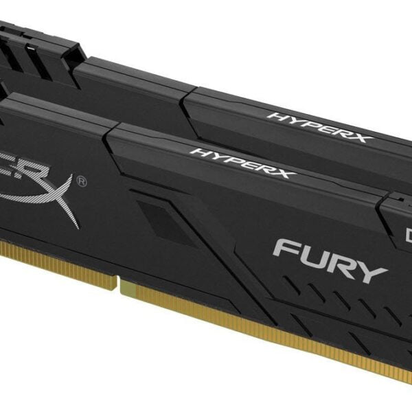 Kingston Hyper-x Fury 64Gb(32Gb x 2) DDR4-2400 (pc4-19200) CL15 1.2v Desktop Memory Module with Black asymmetrical heatsink