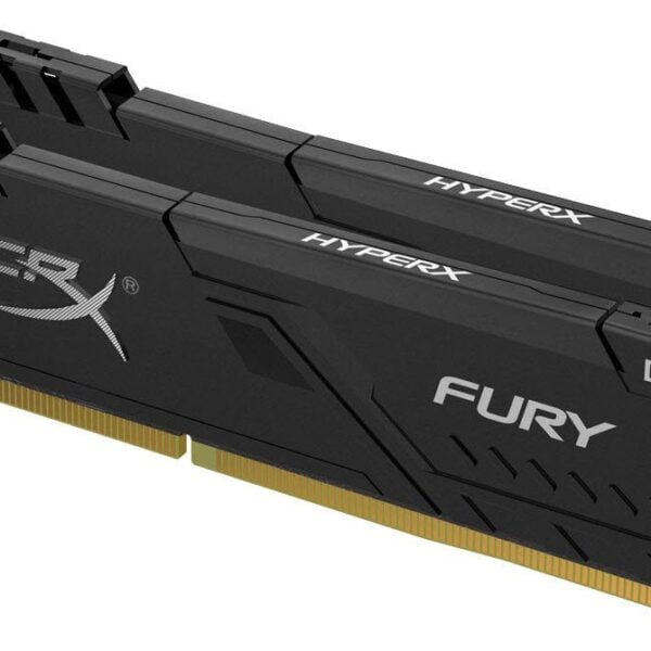 Kingston Hyper-x Fury 64Gb(32Gb x 2) DDR4-2666 (pc4-21300) CL15 1.2v Desktop Memory Module with Black asymmetrical heatsink