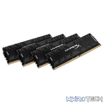 Kingston Hyper-x Predator 128Gb(32Gb x 4) DDR4-3200 (pc4-25600) CL16 1.35v Desktop Memory Module