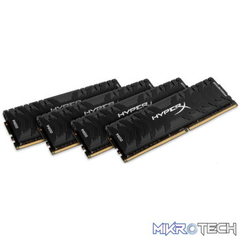 Kingston Hyper-x Predator 64Gb(16Gb x 4) DDR4-2400 (pc4-19200) CL12 1.35v Desktop Memory Module