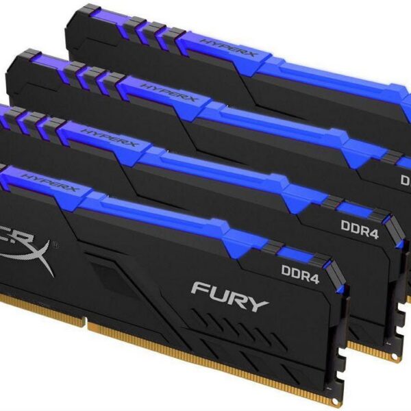 Kingston Hyper-x RGB Fury 128Gb(32Gb x 4) DDR4-3200 (pc4-25600) CL16 1.35v Desktop Memory Module