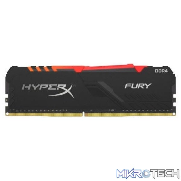 Kingston Hyper-x RGB Fury 16Gb DDR4-3600 (pc4-28800) CL18 1.35v Desktop Memory Module Kingston Hyper-x RGB Fury 16Gb DDR4-3600 (pc4-28800) CL18 1.35v Desktop Memory Module
