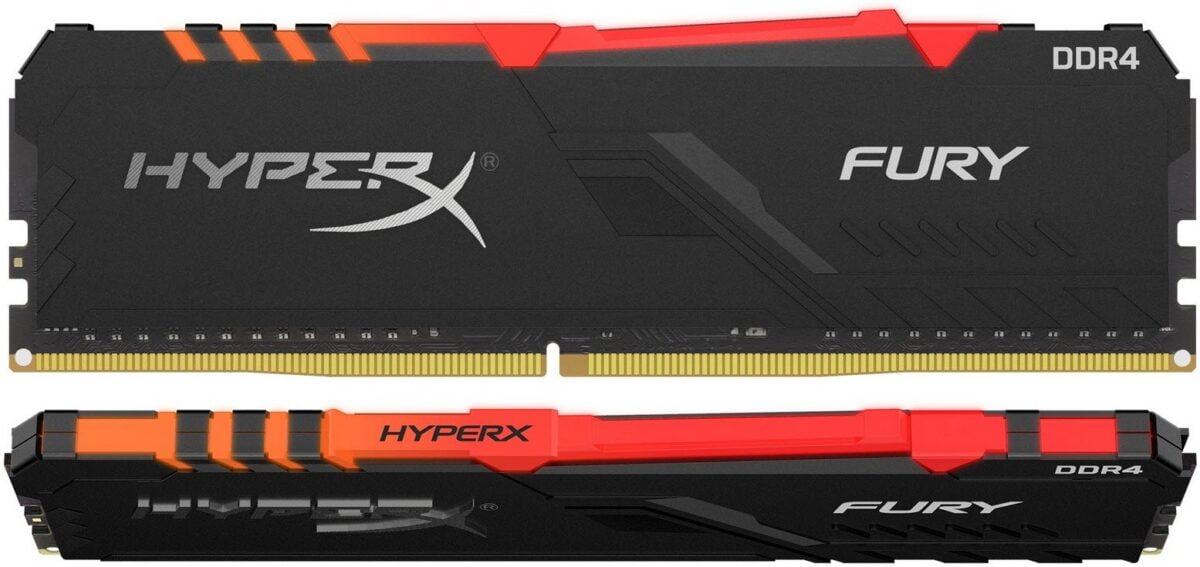 Kingston Hyper-x RGB Fury 32Gb(16Gb x 2) DDR4-2666 (pc4-21300) CL16 1.35v Desktop Memory Module