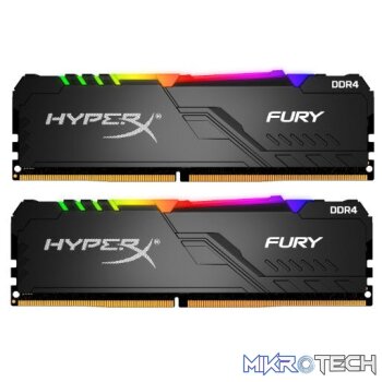 Kingston Hyper-x RGB Fury 32Gb(16Gb x 2) DDR4-3600 (pc4-28800) CL18 1.35V Desktop Memory Module