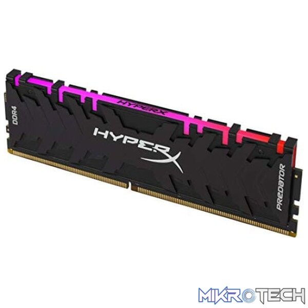 Kingston Hyper-x RGB Predator 16Gb DDR4-3200 (pc4-25600) CL16 1.35v Desktop Memory Module with tall heatsink Kingston Hyper-x RGB Predator 16Gb DDR4-3200 (pc4-25600) CL16 1.35v Desktop Memory Module with tall heatsink