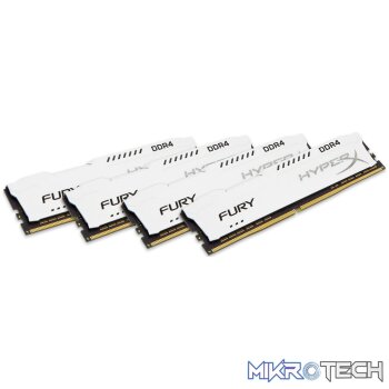 Kingston HyperX FURY White 32GB (8Gb x 4) DDR4-2933 CL17 1.2v Desktop Memory Module