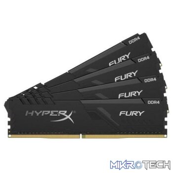 Kingston HyperX Fury 128GB (32GB x 4 kit) DDR4-3600 CL18 1.2V 288 pin Memory