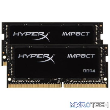 Kingston HyperX Impact 32Gb(16Gb x2) DDR4 2666 (pc4-21330) CL15 1.2V Notebook Memory Module