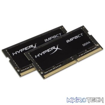 Kingston HyperX Impact Black 16Gb(8Gb x2) DDR4-2666 (pc4-21330) CL15 1.2V Notebook Memory Module
