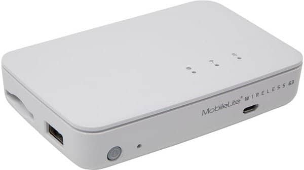 Kingston MLWG3ER 802.11AC Mobile Lite Wireless G3 card reader + 5400 mAh Powerbank