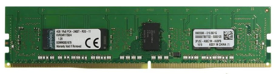 Kingston ValueRAM 4GB 2400MHz DDR4 ECC Reg CL17 Server & Workstation Memory Module