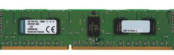Kingston ValueRam 4Gb DDR3L-1600 CL11 1.35v/1.5v dual voltage Server Memory Module