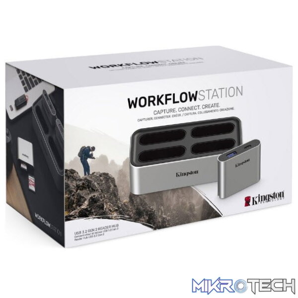 Kingston WFS-U WorkFlow Docking station + USB type-A+C hub module Kingston WFS-U WorkFlow Docking station + USB type-A+C hub module