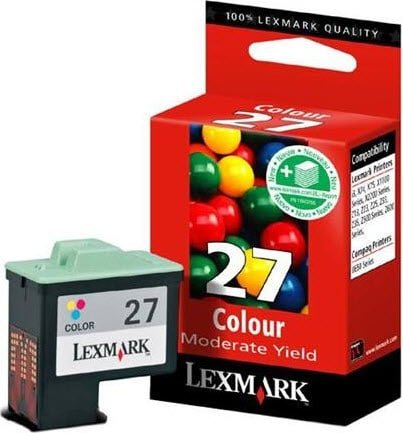 Lexmark 27 Cyan Magenta Yellow Colour Original Ink Cartridge