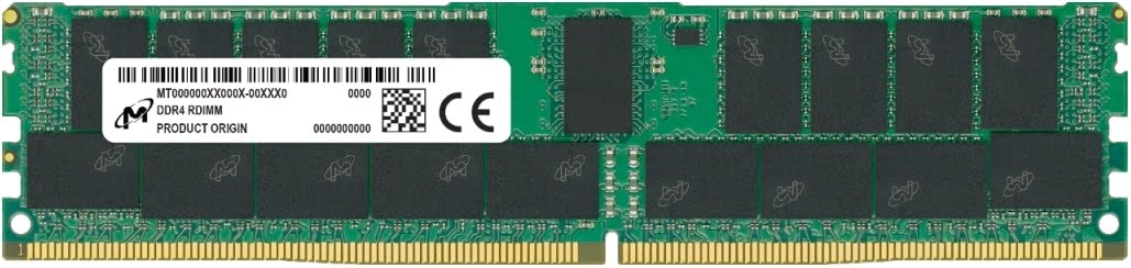 Micron 16GB DDR4-2666 VLP 1.2V 288 pin ECC unbuffered DIMM Memory