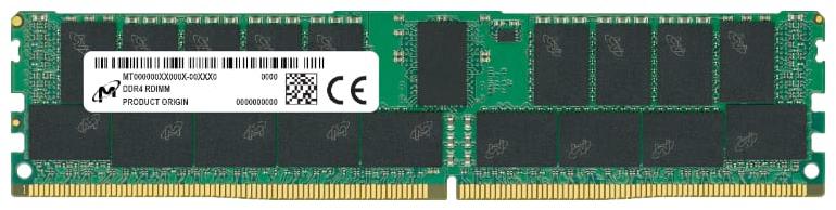 Micron 32GB DDR4-2666 CL19 1.2V Dual Rank Registered RDIMM ECC Memory