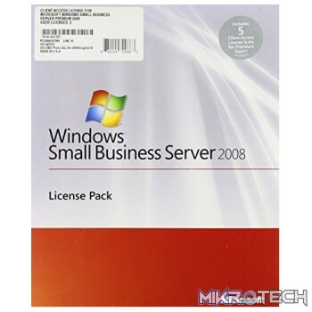 Microsoft Dsp 5 CAL ( Clent Access License ) for Windows Small Business Server 2008 Standard