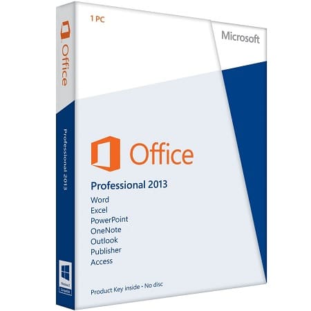 Microsoft Office 2013 Professional 1 User FPP license
