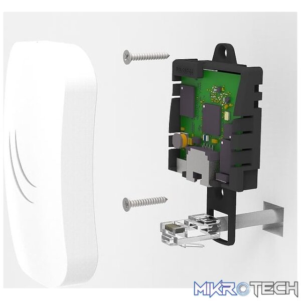 MikroTik cAP lite 2.4GHz Indoor AP with ceiling and wall casings - Image 2
